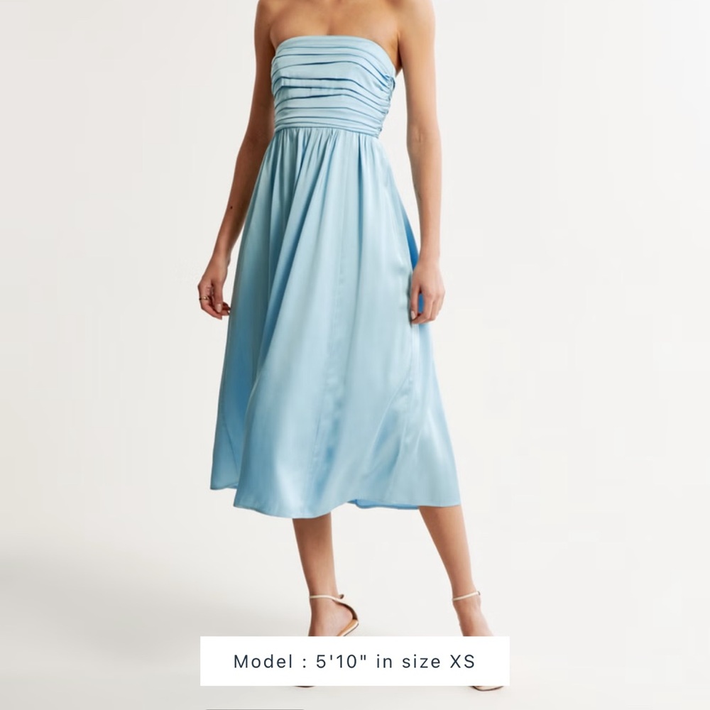 Abercrombie and Fitch satin Emerson midi dress - Picture 2 of 7